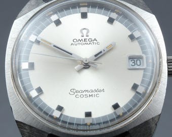 Vintage OMEGA Seamaster Cosmic 166.022 Men's Automatic Watch 33mm Date Silver