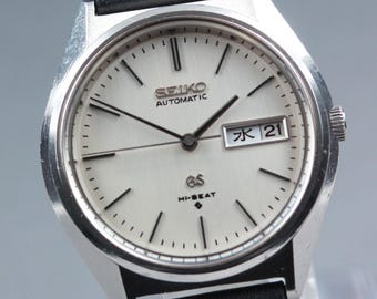 Oh[Exc+5] Seiko Grand Seiko Gs 5646-7010 Reloj manual plateado para hombre de 35 mm, Japón