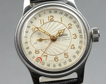 ORIS ポインターデイト 手巻き 6796 スモールセコンド アンチショック