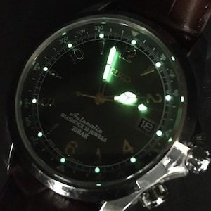 Exc+5] SEIKO Alpinist 6R15-00E0 SARB017 Reloj automático verde para hombre JAPÓN imagen 4