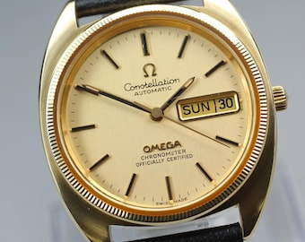 Overhauled OMEGA Constellation Cal.1021 Ref.168.0057 35mm Gold AT Men's Watch