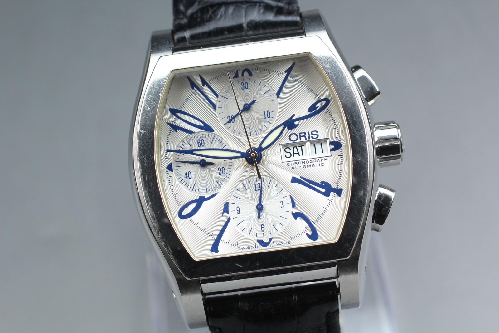 ORIS Miles 7532 Automatic Chronograph Day/date White Dial Men's
