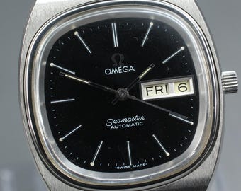 Vintage 1982 OMEGA Seamaster 166.0213.1 Cal.1020 Men's Automatic Watch 35mm