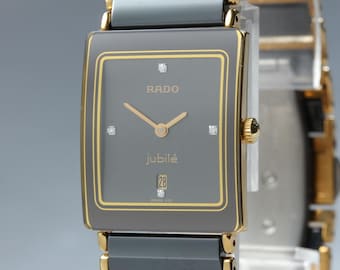 Vintage Rado Custom 111.4007.4 Gemstone Dial Lady Quartz Watch