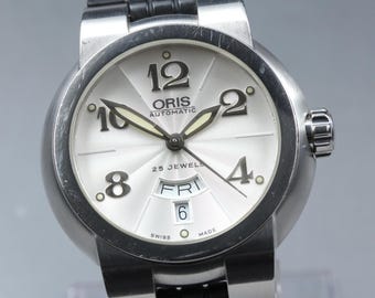 希少なヴィンテージ ORIS レッドダイヤル 手巻き FHF ムーブメント ST