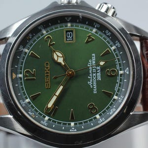 Exc+5] SEIKO Alpinist 6R15-00E0 SARB017 Reloj automático verde para hombre JAPÓN imagen 17