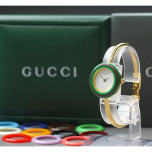 Gucci Two-Tone Gold & Silver Watch Duo with Green Presentation Box Gucci Ladies Watch YA1265029 • 100% Original & Brand New  main image 3