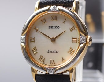 時計 vintage SEIKO EXCELINE GOLD 4N20-0370 Seiko exceline 4n20 - Gem