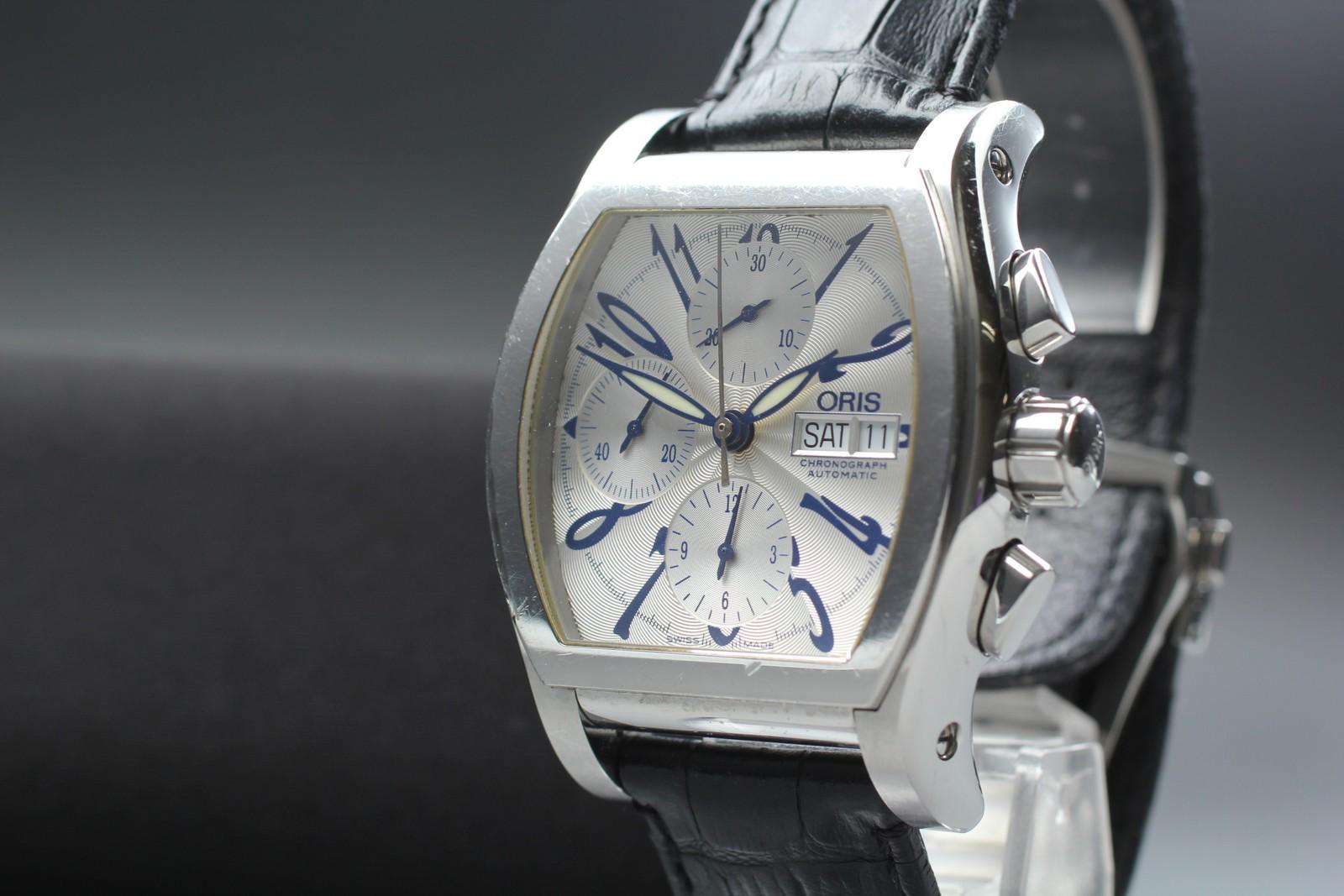 ORIS Miles 7532 Automatic Chronograph Day/date White Dial Men's