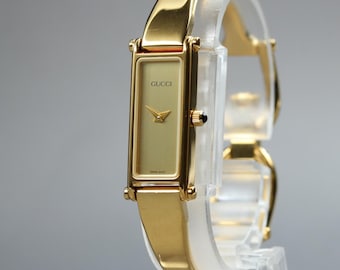 Gucci Vintage Classic 3300.2.L 18K Gold Plated Women's Watch - Etsy