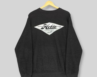 Vintage Hobie Hawaiian Longboard Wear Sweatshirt Medium Hobie Printed Logo Crewneck Hobie Surf Jumper Hobie Surfing Black Sweater Size M