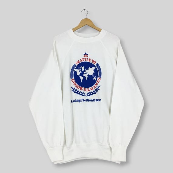 Vintage 90s Seattle's Goodwill Games Sweatshirt XXLarge Goodwill Games Seattle Graphics Sweater Goodwill Games Ted Turner Crewneck Size XXL