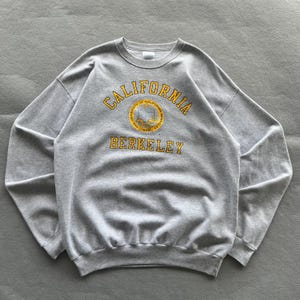 Vintage University of California Berkeley Sweatshirt Large California Berkeley Spell Out Logo Sweater California Golden Bears NCAA Jumper L