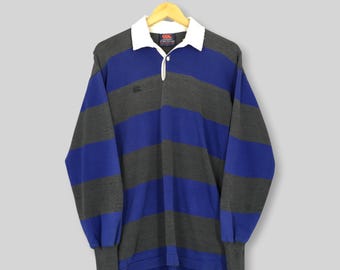 CANTERBURY OF NEW ZEALAND ラガーシャツ 90s Vintage Canterbury of New Zealand Striped Rugby Shirt Xlarge 90s
