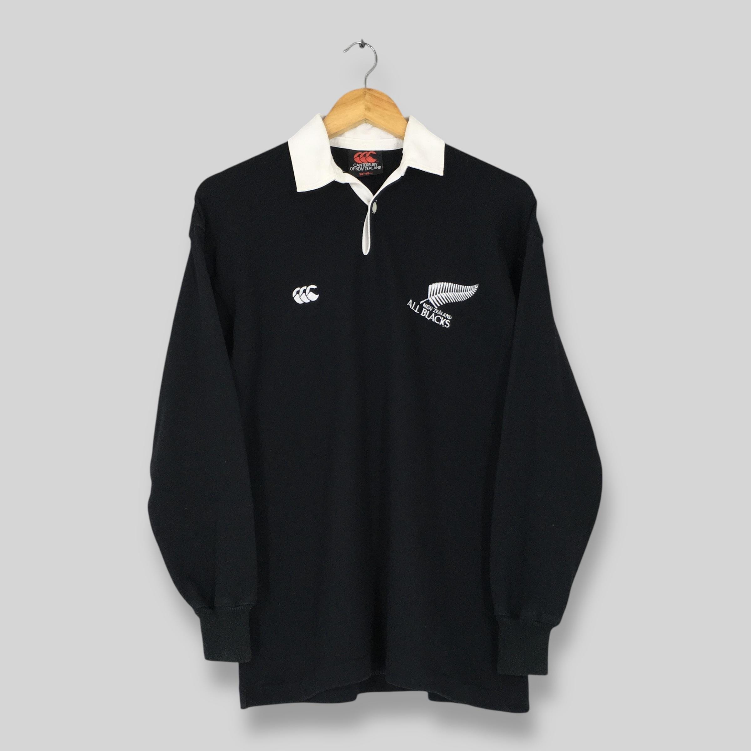 Vintage 90s Canterbury of New Zealand Polo Rugby Shirt Small
