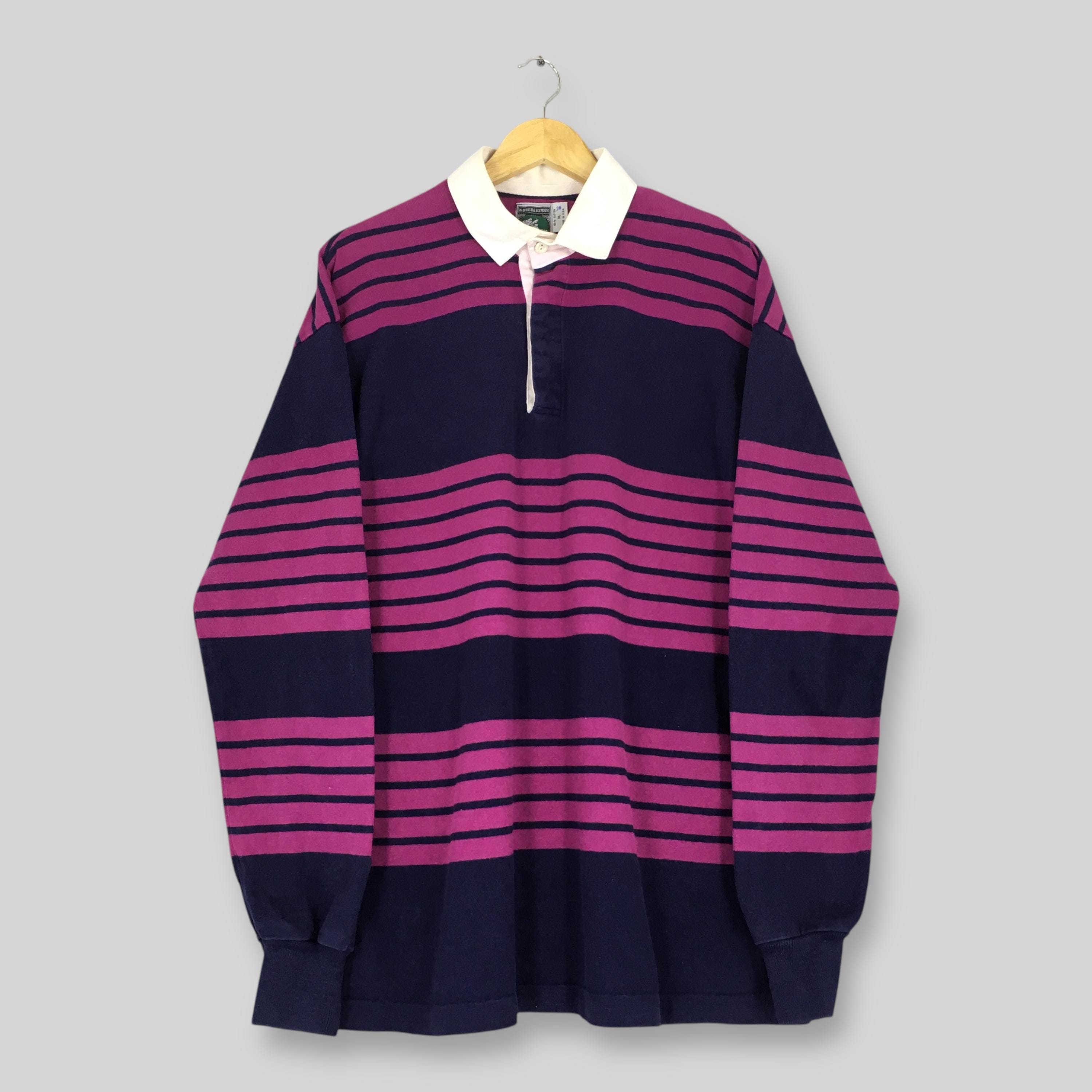 Vintage Mcintosh & Seymour Striped Rugby Shirt Xlarge 90s Mcintosh
