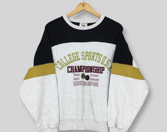 Vintage NCAA Collegiate Sports Sweatshirt Large Championship College Sports USA Embroidered Sweater NCAA College Sports Crewneck Size L