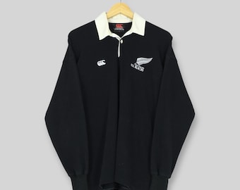 RARE Vintage 90s Distressed Canterbury New Zealand All Blacks
