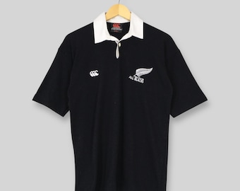 RARE Vintage 90s Distressed Canterbury New Zealand All Blacks