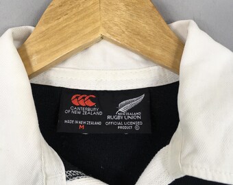 Vintage 90s Canterbury of New Zealand Rugby Rugby Shirt Medium