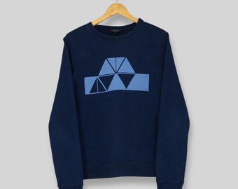 Vintage APC Rue Madame Paris Frankreich Blaues Sweatshirt Xsmall APC Designer Pullover APC Rue Madame Paris Pullover APC Japan Rundhalsausschnitt XS