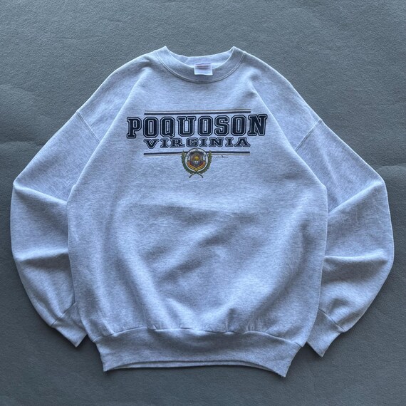 Vintage Poquoson City Virginia Sweatshirt Large Poquoson City Virginia Printed Sweater Poquoson City Tourism Crewneck Virginia USA Jumper L