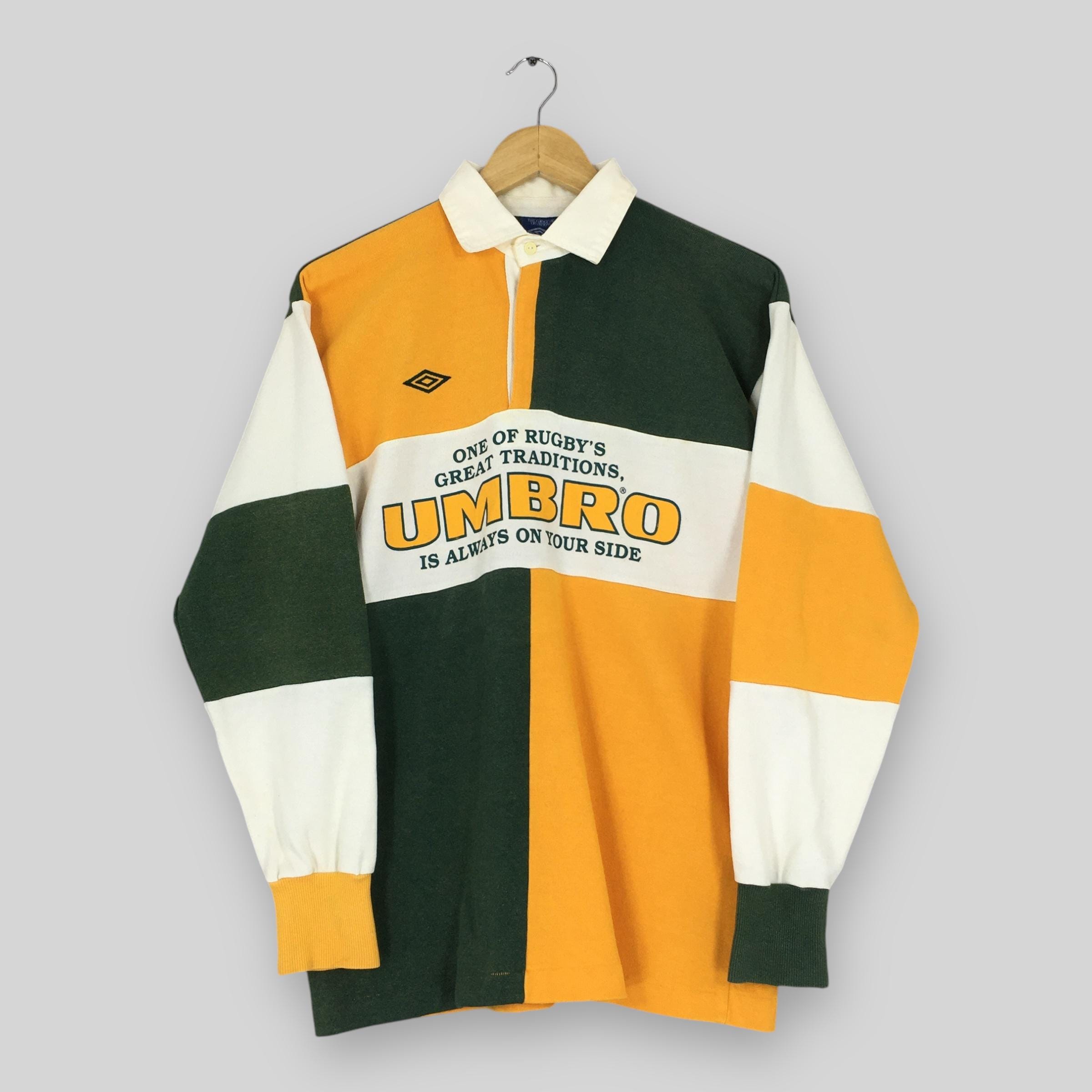 Vintage 90's Umbro Polo Rugby Shirt Medium Umbro Sportswear