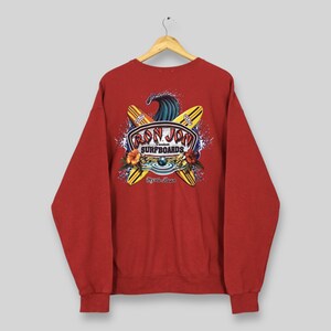Vintage Ron Jon Surfboards USA Sweatshirt Large Ron Jon Surf Shop Graphics Jumper Ron Jon Surf Wear Jumper Ron Jon Myrtle Beach Sweater L