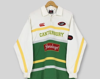 RARE Vintage Canterbury New Zealand Steinlager Rugby Shirt Medium Steinlager Canterbury All Blacks Collared CCC Rugby Classic Jersey Size M