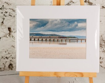 The Northern Belle, Arnside Viaduct, Cumbria. A 7x5 print mounted to 10x8.