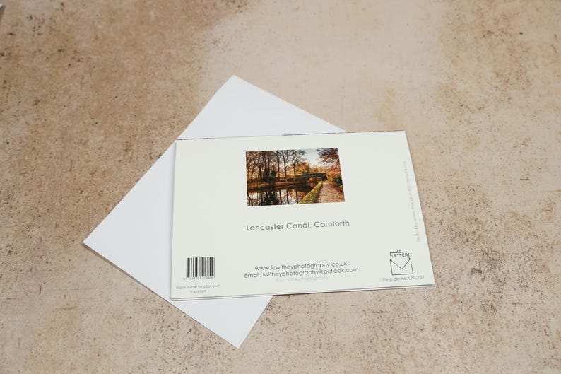 Lancaster Canal, Carnforth, Lancashire Blank Greeting Card - Etsy UK