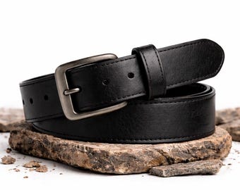 Leather Money Belt Hidden Zipper Anti Theft Travel Security Belt Men Gift