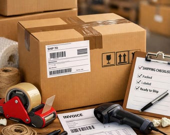 Embalaje profesional para envíos, cajas y almacenes.