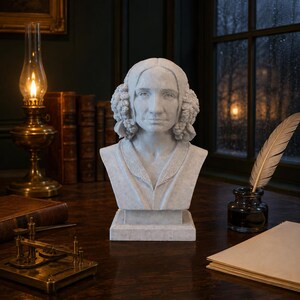 Ada Lovelace Bust Statue | First Computer Programmer Sculpture | Mathematics & Computing Decor | Science Gift | Christmas Halloween Gift