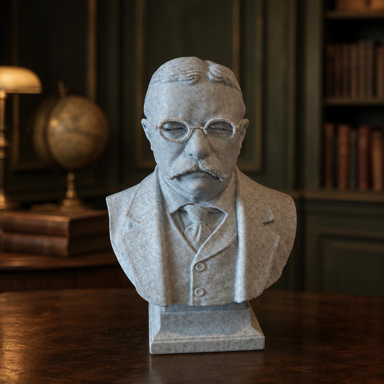 Theodore Roosevelt Bust Statue 26th US President American History Decor Political History Gift Christmas Gift Halloween Gift