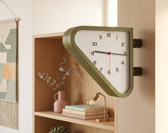 Retro jaren 1970 Seiko Maritime Railway dubbelzijdige wandklok, stationsklok, vintage trein perronklok, modern thuiskantoor decor, cadeau