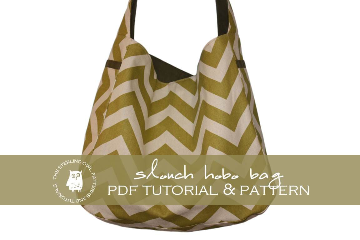 Slouch Hobo Bag PDF Tutorial and Pattern 