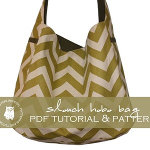 Slouch Hobo Bag PDF Tutorial and Pattern - Etsy