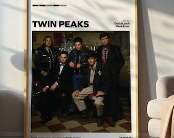 Twin Peaks TV Series Poster, Vintage Mystery Art Print, David Lynch Decor