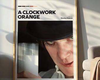 A Clockwork Orange Inspired Poster – Retro Cult Stanley Kubrick Film Art Print