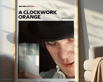 A Clockwork Orange Movie Poster – Stanley Kubrick Cult Film Art Print | Vintage Cinema Wall Decor