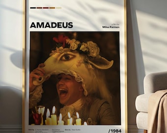 アマデウス (1984) - オルタナティブ映画ポスター | レトロ映画