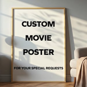 Anpassad filmaffisch, personligt filmtryck, din favoritfilm
