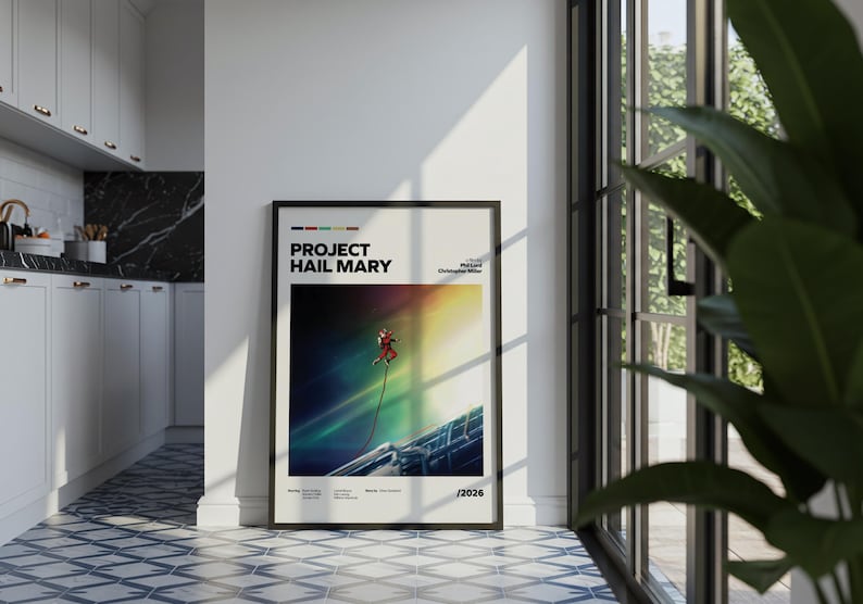 Project Hail Mary Poster | Sci-fi Novel Art – Ryan Gosling Space ...