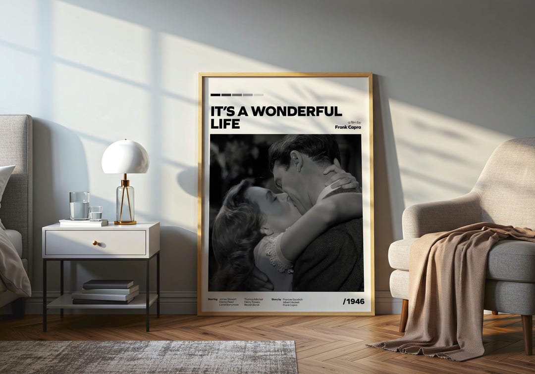 It’s a Wonderful Life Movie Poster – Classic Christmas Film Wall Art ...