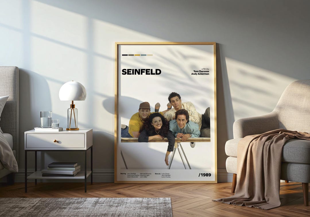 Sitcom Fanarts Seinfeld Minimalist Poster, Iconic Sitcom Art Print, 90s Comedy Fan Art ...