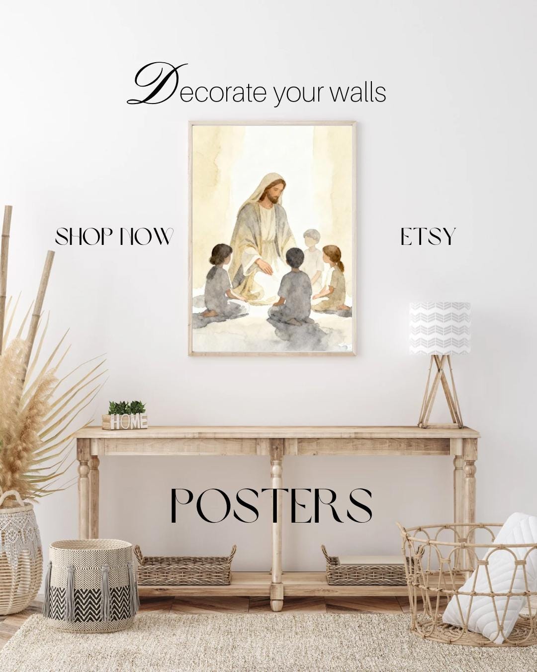 Jesus With Children Watercolor Print – Christian Nursery Art (digital ...