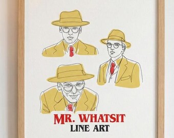 Stranger Thing, Mr Whatsit, Linie Kunst, Stranger Thing png, Wandkunst, Wille, Vecna
