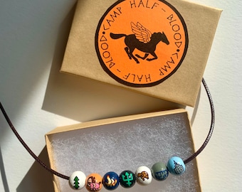 Percy Jackson Annabeth Chase Camp Half Blood Necklace Mini Beads - New Packaging!