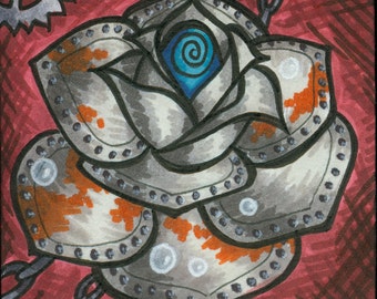 ACEO, Steampunk Rose